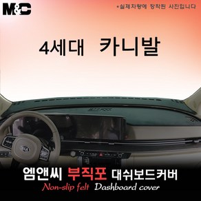 2023년 4세대 카니발 대쉬보드커버 [부직포원단], 테두리 블랙+부직포, 센터스피커(있음), 기아