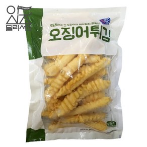 대왕 오징어튀김 (1kg) 통살 롱오징어 분식집 업소용, 1개, 1kg