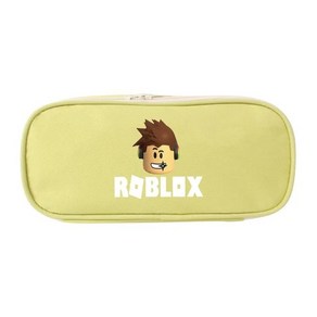 Roblox 로블록스 지퍼 필통 파우치 대용량 천 캔버스 연필 볼펜 케이스, 16