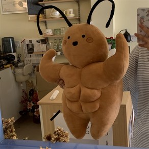 몸짱바퀴벌레인형 근육 헬스 바선생 대형인형, 75cm, 1개, 아기바퀴