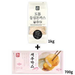 한성기업 새우까스 700g+도톰등심돈까스 1kg 2봉 1세트, 1.7kg