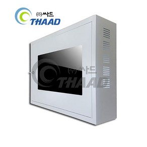 CCTV 24인치 모니터 벽부형 함체 TD-R2400 일체 노출형 평면 렉 시건장치 녹화기 보호장비, 1개