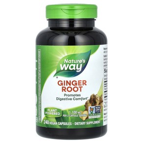 Natue's Way 생강 뿌리(Ginge Root) 550 mg 베지 캡슐 240정, 1개