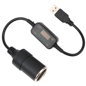 USB 변환기 자동차 시가잭 소켓 5V 12V 변환기 어댑터, 1개, 1구