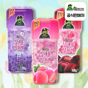 산도깨비 실내용 탈취제 260g, 피치+라벤더+블랙체리, 3개