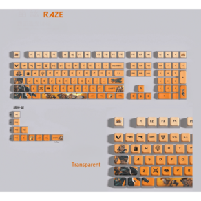 발로란트 레이즈 키캡 PBT 풀배열