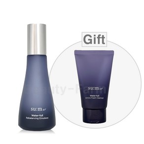 숨37도 워터풀 리밸런싱 에멀전 120ml 기획세트 +워터풀 아미노 폼 100ml / 부드럽게 스며드는 로션 / 수분 생기 충전 / 젤 타입 수분 진정 에멀전 / 산뜻한 타입, 1개