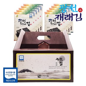 원초듬뿍 고급 광천김 재래김 선물세트, 1세트, 전장김 10봉