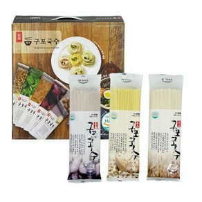 구포국수 3종 선물세트 구성랜덤발송 국수 소면 오색국수, 300g, 3개