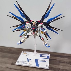 RG MG PG MGEX 스케일 스트라이크 프리덤 건담 거치대 아크릴 액션 베이스, B g 15.5 x 11.5cm, 1개