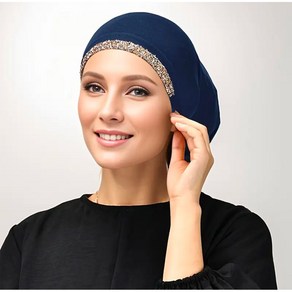 Hijab 세련된 히잡 새틴 모달 캡스타일 터번 색상 5가지