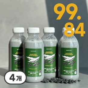 100% 국산 서리태콩물 500ml (음료용) 무설탕 무첨가물(껍질씨눈까지 한번에) 콩물랑, 4개