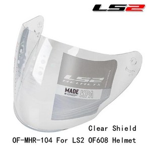 정품 LS2 헬멧 실드 유리 OF-MHR-104 바이저 교체 OF608, 01 clea shield