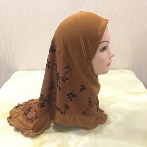 히잡 hijab H091 아름다운 작은 소녀 인쇄 알 아미라 2-7 세 어린이 이슬람 스카프 머리 스카프에 적합