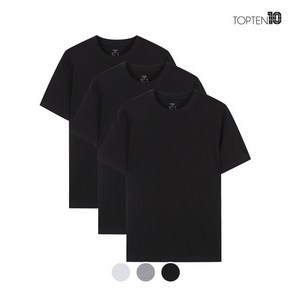 탑텐 남여공용 코튼 베이직 3PACK 반팔 티셔츠_MSC5TS3001 마감임박!!!