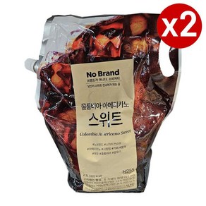 노브랜드 콜롬비아 아메리카노 스위트 2.1L X 2개 (손소독젤2ml 증정)