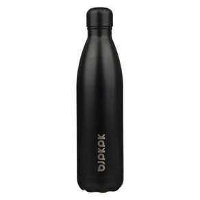 bjpkpk 스테인리스 스틸 단열 보온병, 1개, 쿨 블랙, 750ml