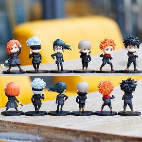 6pcs Anime Jujutsu Kaisen 액션 피규어 Yuji Itadoi Gojo Satou Fushiguo Megumi PVC 모델 장난감, 1개