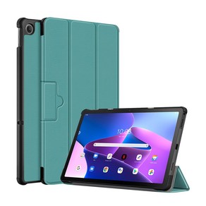 레노버 K10 PRO / P12 / M10 plus 3세대 샤오신패드 2022 케이스 업그레이드 북커버, 에메랄드, 1개