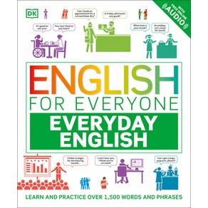 (영문도서) English fo Eveyone Eveyday English: Lean and Pactice Ove 1 500 Wods and Phases Hadcove, DK Publishing (Doling Kind..., 9780593964217