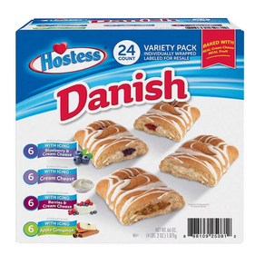 Hostess Danish Claw Vaiety Pack 호스테스 대니쉬 4종 24개입, 1개, 1.87kg