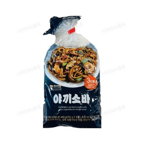 노브랜드 야끼소바 1봉 (면 150g x 3개 스프 20g x 3개)