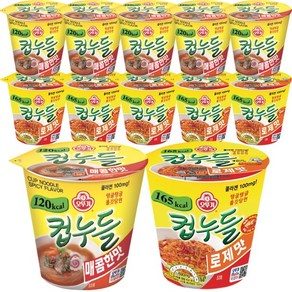 오뚜기 컵누들 매콤한맛x6 + 컵누들 로제맛x6