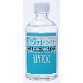 군제 T110 수성 컬러 신너 희석제 세척액 110ml, 1개