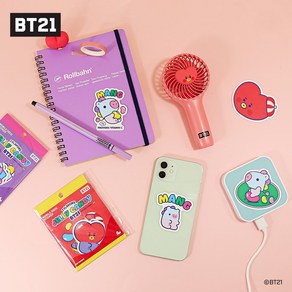 BT21 minini 미니니 모바일 데코 스티커 Ve 2 젤리 캔디 스마트폰 스티커 굿즈, KOYA, 1개