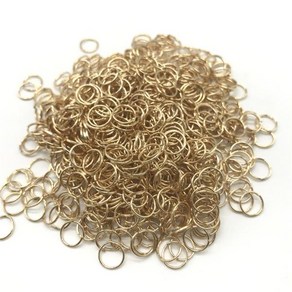 4mm 6mm 8mm 10mm 금속 오픈 점프 링 Diy 쥬얼리 제작 용 스플릿 링 커넥터, [06] Champagne, [01] 4mm 500pcs