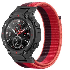 [호환] 나일론 루프 스트랩 Huami Amazfit T-REX 스마트 워치 밴드 여성 남성 팔찌 T-Rex Po 2 Coea