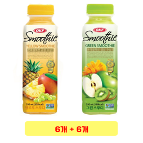 OKF 옐로우 스무디 350ml + 그린 스무디 350ml