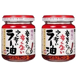 모모야 매워보이지만 맵지않은 조금매운 라유 110g X 2개 세트 밥도둑/계란밥