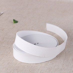 짱패브릭 (5마)고탄력-이중직고무밴드-화이트, 20mm, 1개