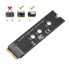 M.2 NVME SSD 변환 어댑터 카드 MacBook Air Pro Retina 2013 2017 NVME AHCI SSD 업그레이드 키트 A1465 A1466 A1398