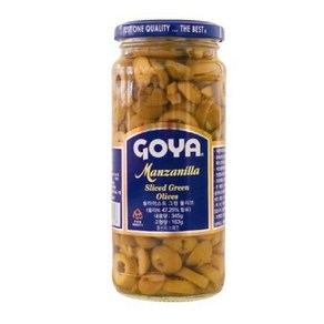 고야 슬라이스드 그린 올리브 절임 피클 goya sliced green olive