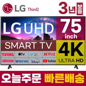 LG 75인치 TV 울트라HD 4K 스마트 TV 75UR8000 유튜브 넷플릭스 디즈니 미러링, 벽걸이형, 75인치TV, 방문설치