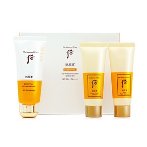 더 후 공진향 진해윤 선크림 기획/본품60ml+폼클렌저40ml+크림클렌저40ml