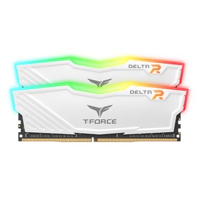 TeamGroup T-Force DDR4-3200 CL16-20-20 Delta RGB 화이트 패키지 서린 (32GB(16Gx2))