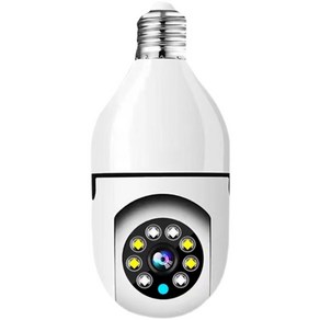 E27 전구형 집 cctv 농막 외부 펫 매장 현관문 무선 ip 카메라 홈캠, 32GB, 3MP, E27 흰색 [전구형], 1개