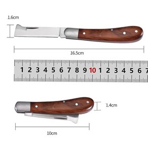 도구 스테인리스 접목 스틸 접이식 칼 나이프 기사용 정원 디버링툴 포켓 EDC 전기 나무 수공구 캠핑 버섯 손잡이, HD-J07, 1개