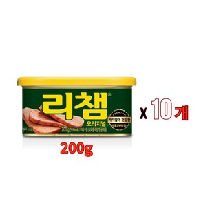 리챔기본 통조림햄 스팸 햄, 200g, 10개