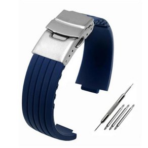 오리스 호환 시계줄 시계 스트랩 Silicone Rubbe Watchband Fo Aquis 7330 7740 Watch Band 22x1