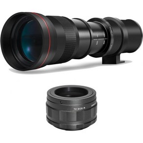 캐논 카메라 호환 EOS R R3 R5 R6 II R7 R8 R10 R50 R100 RP 수동 망원 줌 렌즈 420 800mm f 8.3