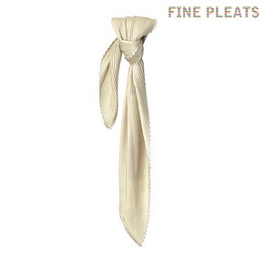 [FINE PLEATS] 피네 플리츠 솔리드 쁘띠 스카프 베이지