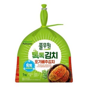 풀무원 톡톡 포기 김치, 상세설명참조, 1kg, 1개