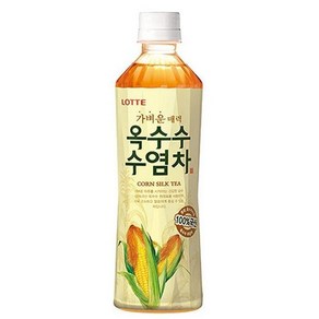 롯데 옥수수수염차 pet, 24개, 500ml