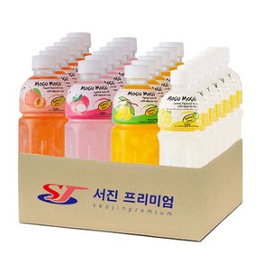 (서진프리미엄) 모구모구 4종혼합(복숭아+리치+망고+레몬) 320mlx24ea, 320ml, 24개