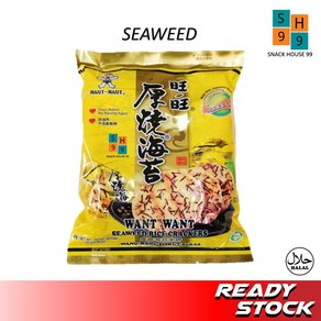 왕왕 센베이 라이스 스낵 쌀과자 Wang Wang Senbei Rice Cackes x 2개, 김    x 2개, 136g