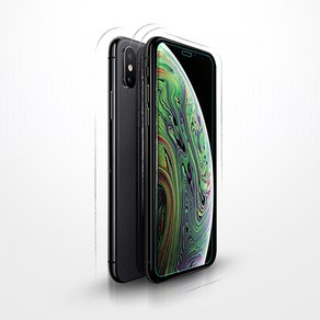 투에이비 글라스 아이폰X XS XR MAX 2.5D 9H 강화유리 2매, 1개